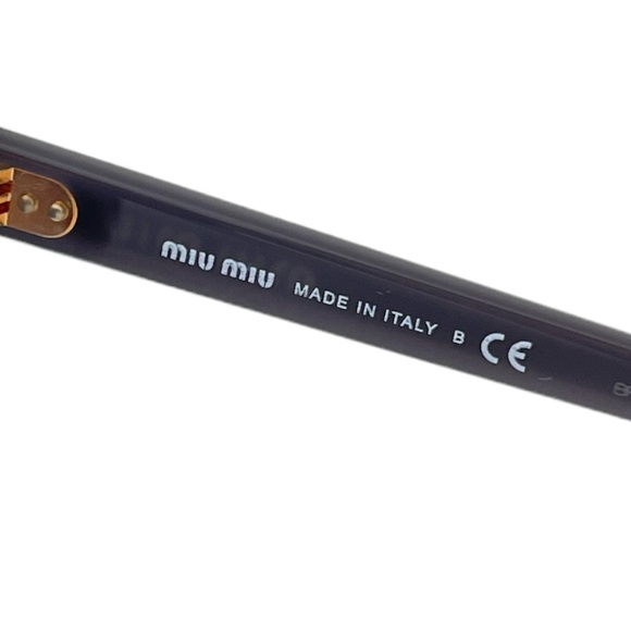 Miu Miu Women’s Sunglasses SMU 03X Cat Eye Gray Lens Blue - Picture 10 of 12